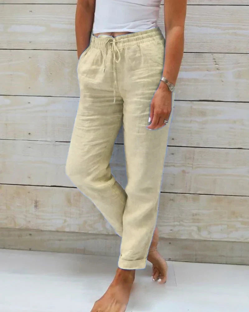 Brianna Soft Linen Pants