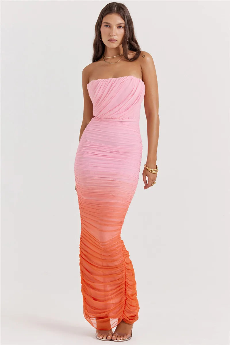 Kayla Ombre Long Dress