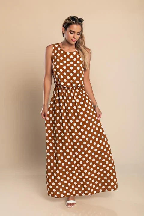 Emilia Polka Dot Maxi Dress